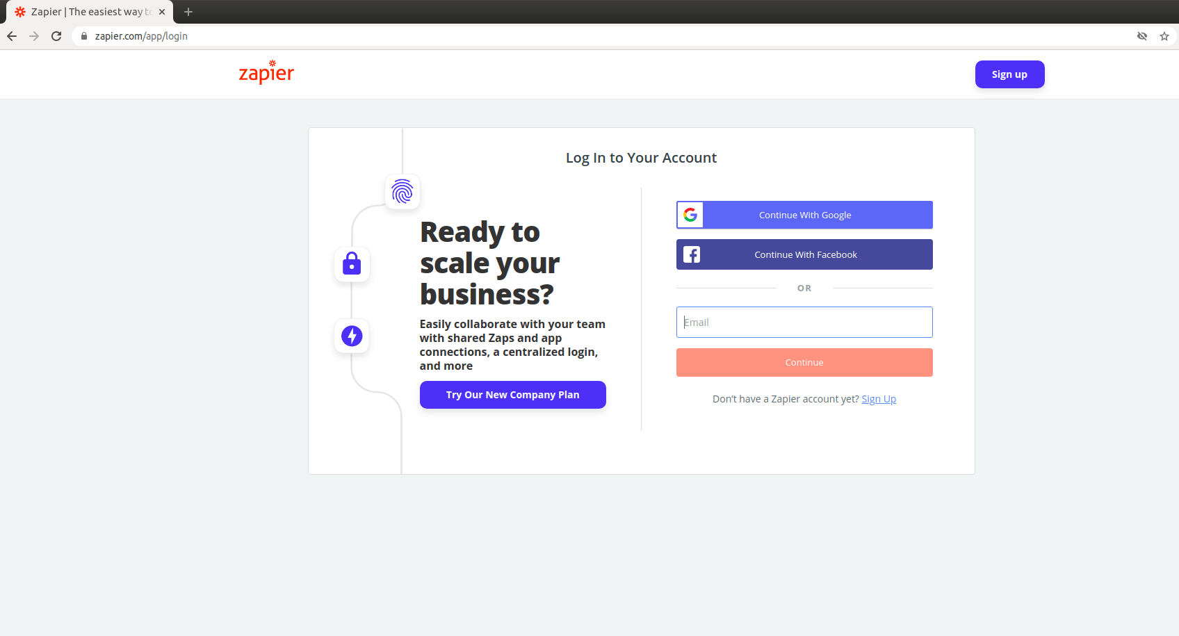 Login | Zapier