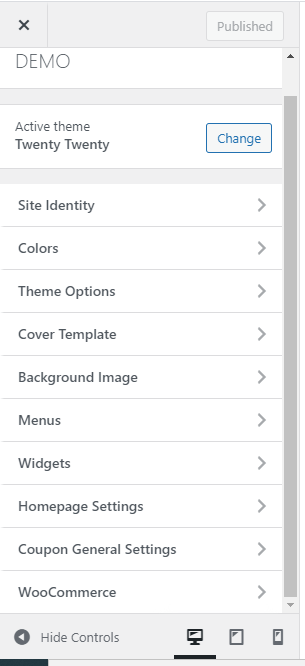 theme editor