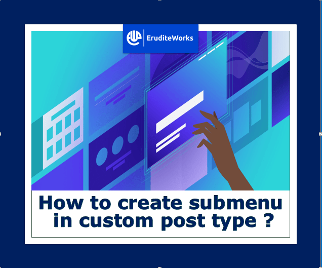 Add Sub menu in custom post type