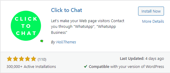 WhatsApp for WordPress – Click to Chat