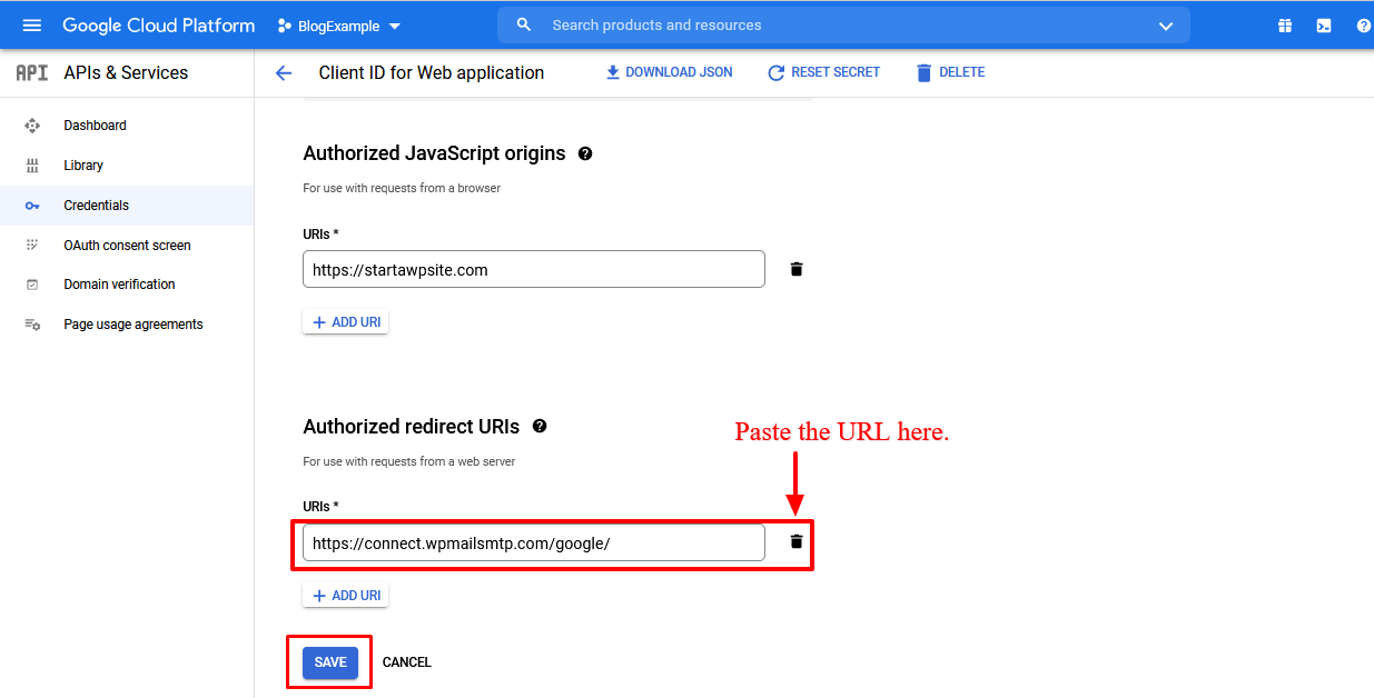 Client Id and Web Application