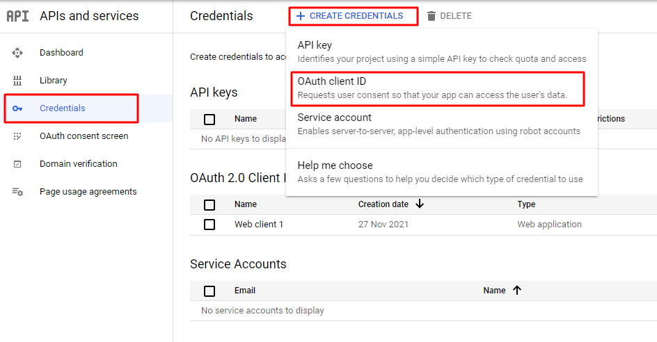 Steps to find OAuth Client ID