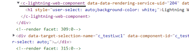 Lightning web component markings