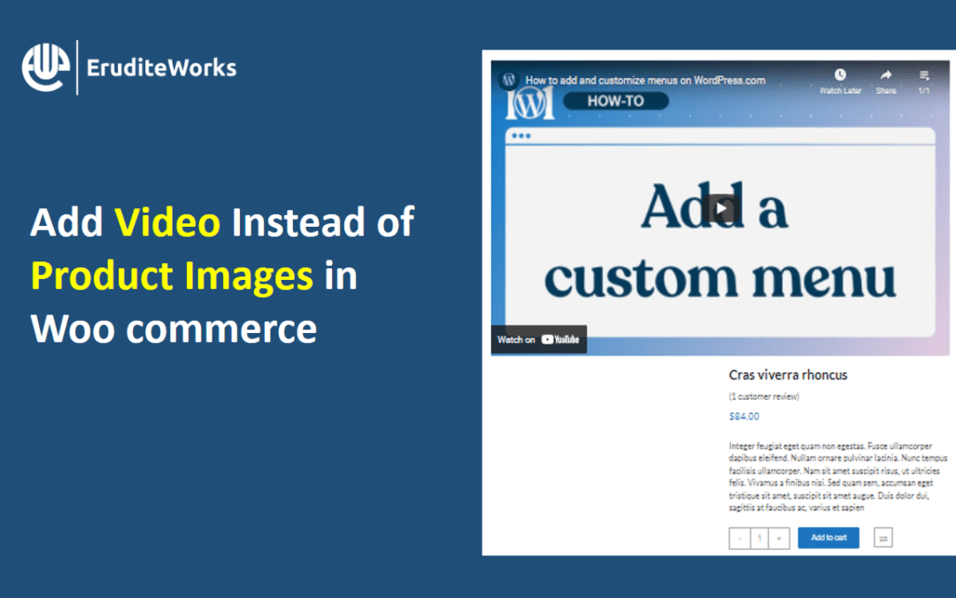 Add Video Instead of Product Images in Woocommerce