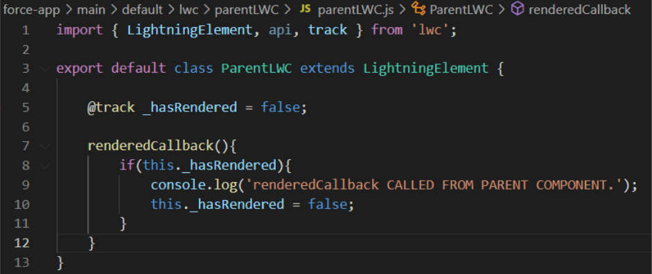 renderedCallback-from-parent