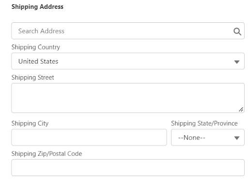 Select Address Field