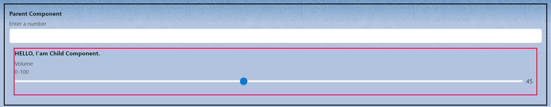 parent and child component’s data