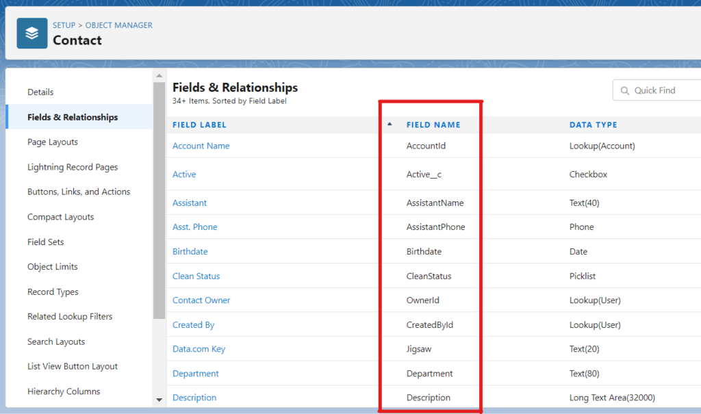 contact form field screenshots
