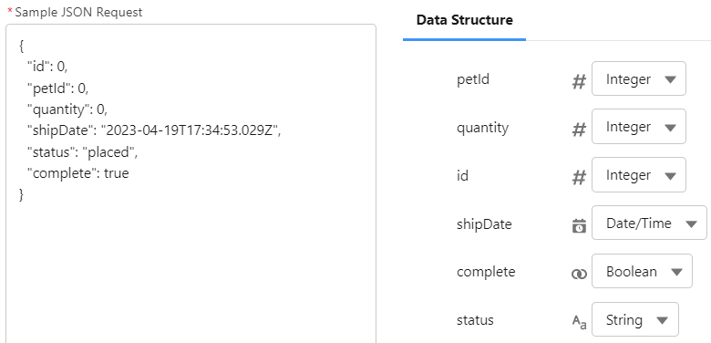 enter sample js