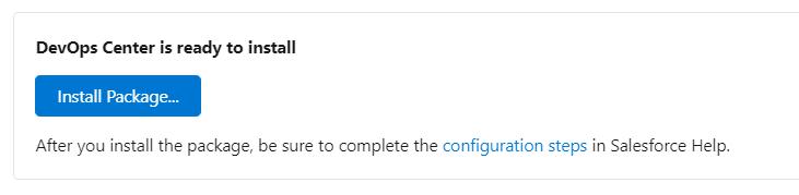 DevOps Center ready to install