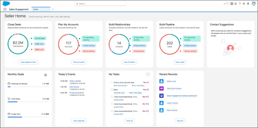 Seller Home for Improved Sales Experience